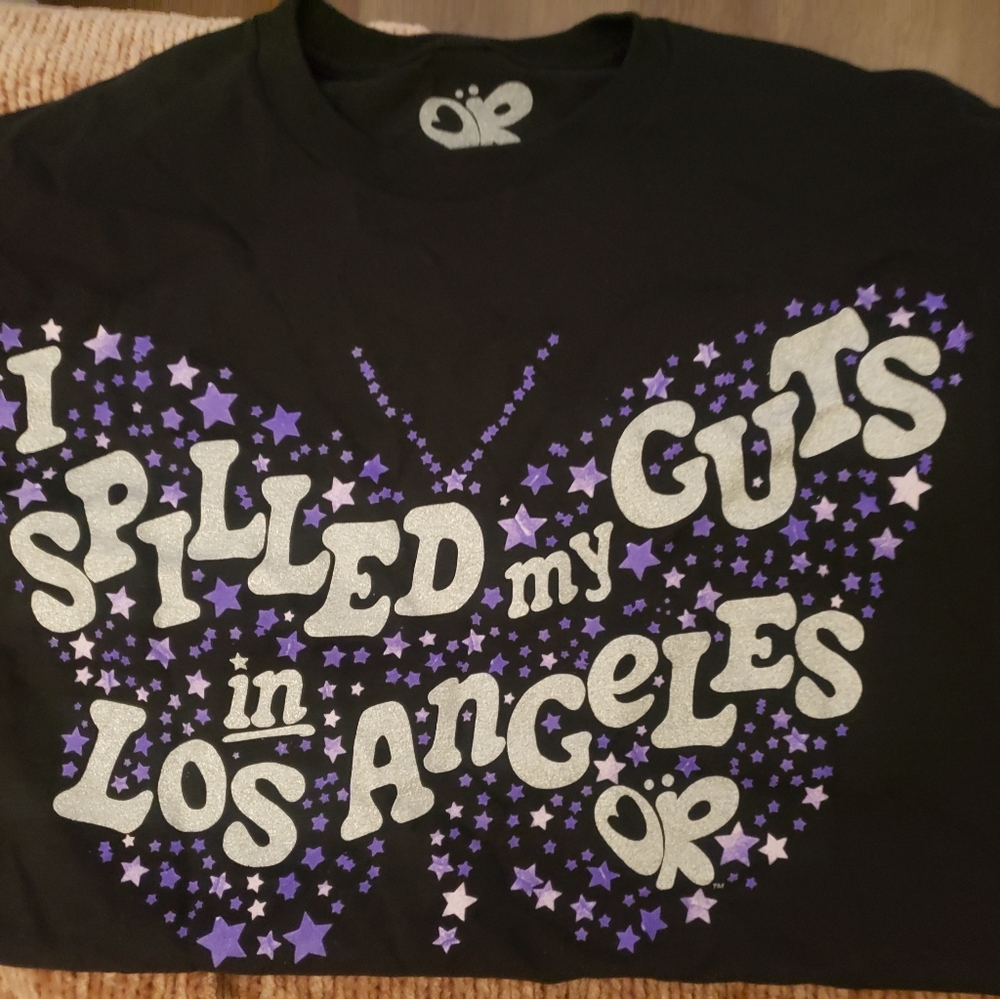 Olivia Rodrigo Guts World Tour Merc Obsessed LA T Shirt Medium
